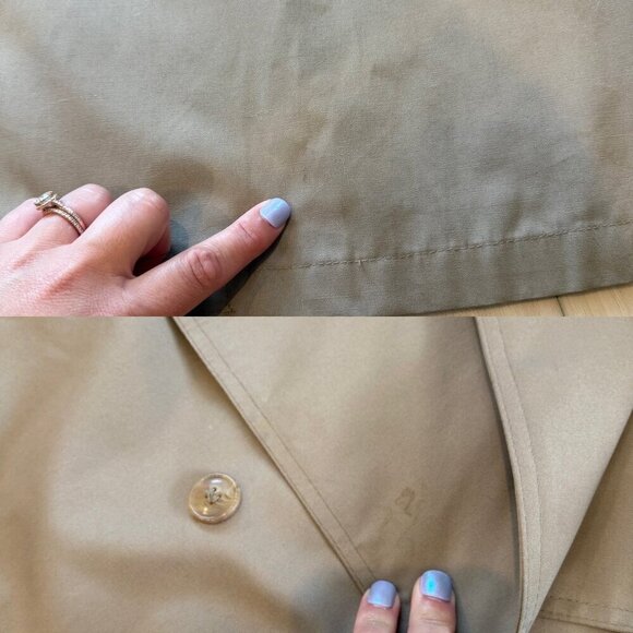 Vintage Misty Harbor Trench Coat with Liner Liner Size 14 Coat Size 16 Reg - Picture 14 of 14